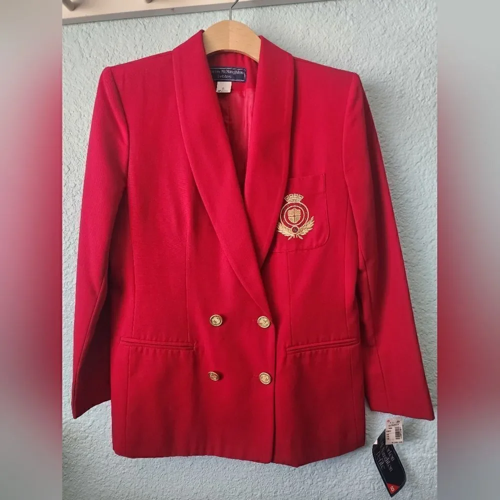 Norton McNaughton Blazer double breasted gold button